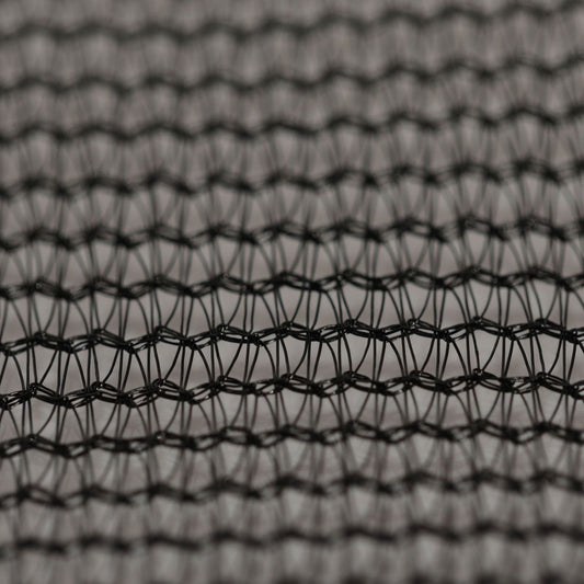 Black Bootstrap Farmer Shade Cloth, 50% shade, extra strength mono filament fabric for outdoor sun protection and gardening.