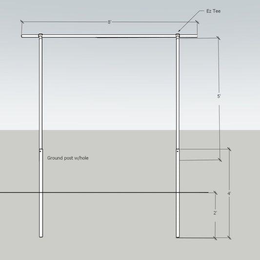 Heavy-duty DIY Tomato Trellis by Bootstrap Farmer with 1 3/8-inch sturdy metal framework for supporting tomato plants.