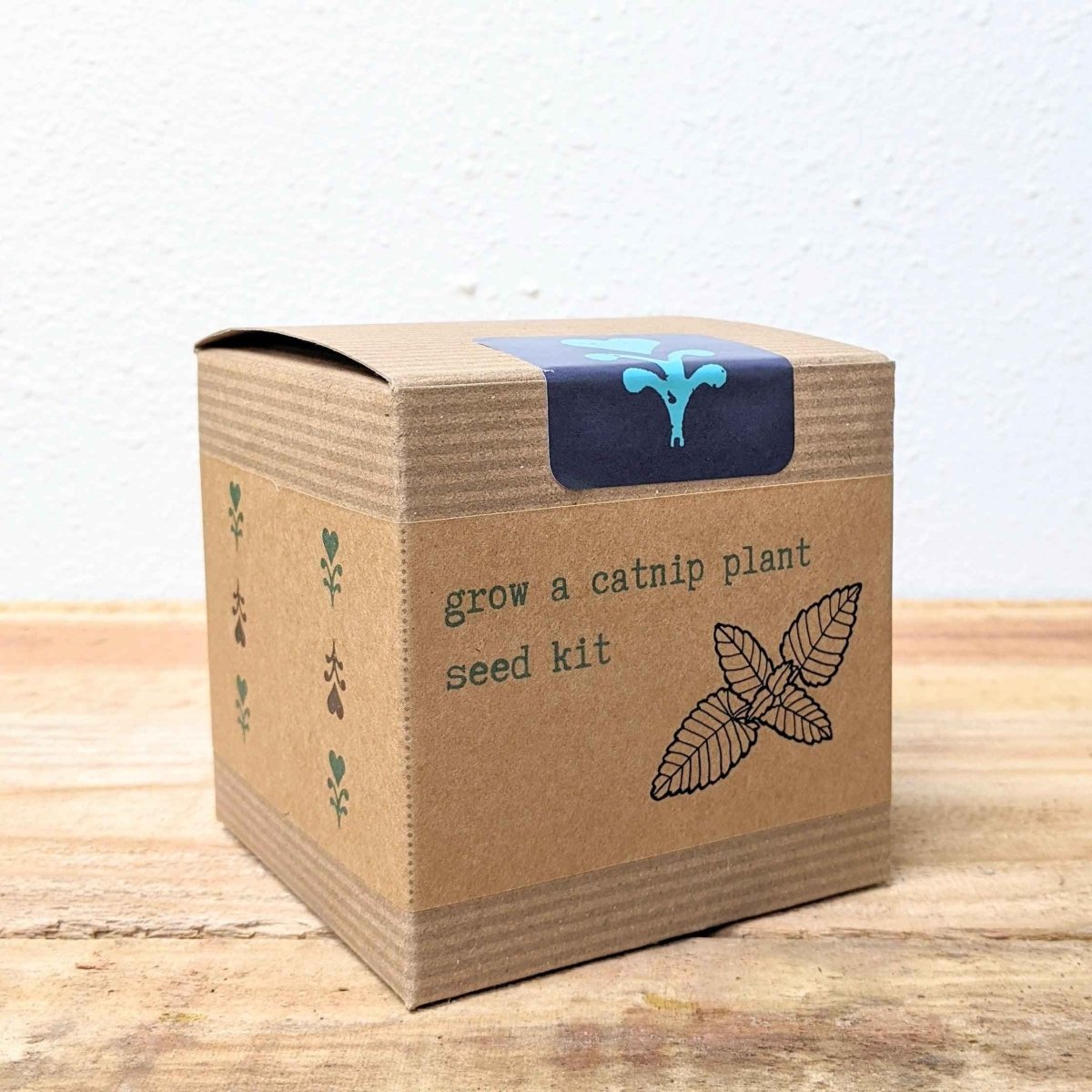 Plantflix Catnip Beginner Grow Kit with herb seeds for easy indoor gardening, featuring a kit with catnip seeds and growing supplies.