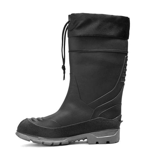 Chinook® Badaxe Steel Toe Waterproof Rubber Boot in black, durable rubber work boot with steel toe protection.