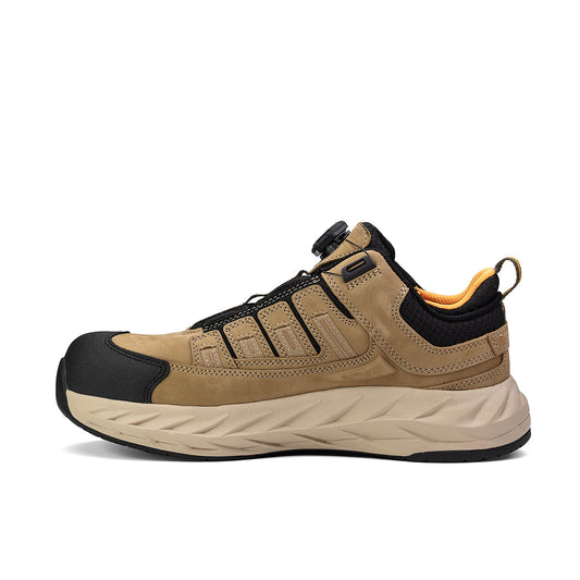 Chinook® Safety Low Composite Toe Work Shoe in tan, casual work footwear with durable construction and slip-resistant sole.