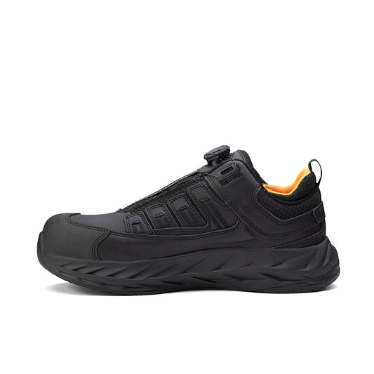 Black Chinook® Footwear Pro Safety low composite toe shoe for work or casual wear, shown from the side on a plain background.