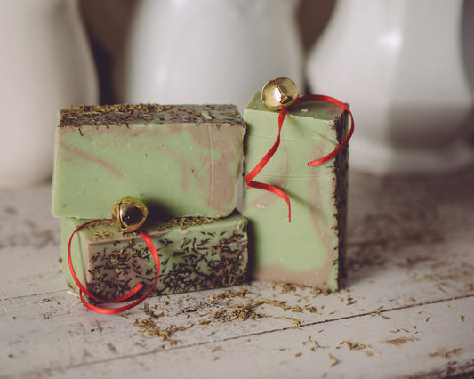 Christmas Thyme Organic Handmade Soap - All that Christmas smells like and more! | Sweet Harvest Farms