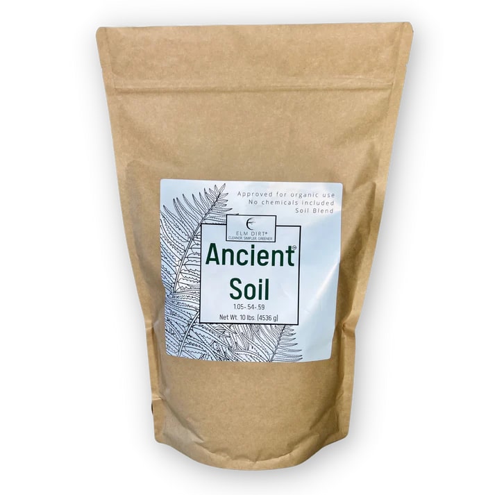 Elm Dirt Ancient Soil, 2 lbs, organic living soil for thriving plants, rich and nutrient-dense for healthy plant growth.