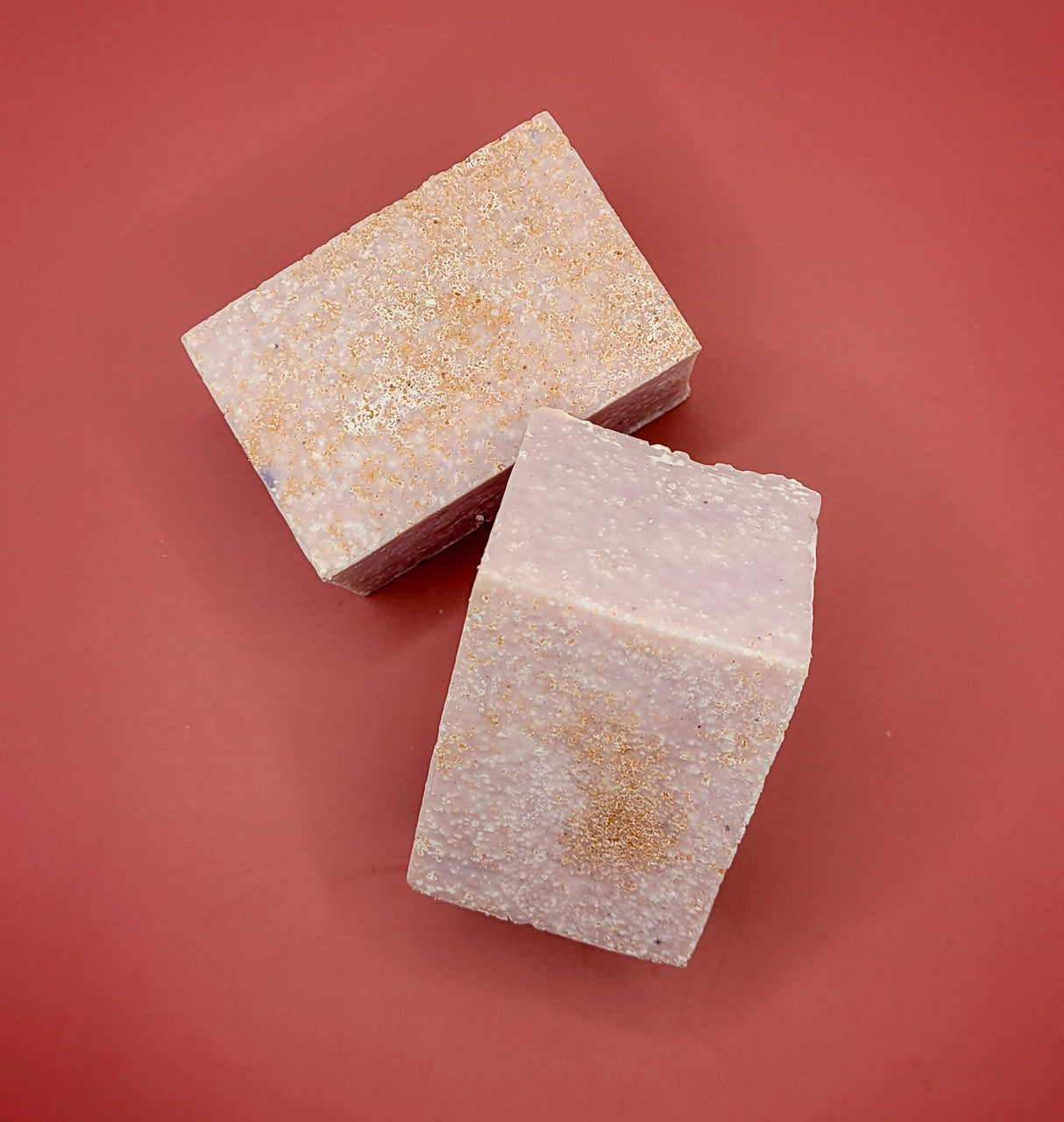 Bulgarian Lavender Salt Bar by Evolve Botanica wrapped in unprinted glassine bag, showcasing a specialty soap with lavender salt ingredients.