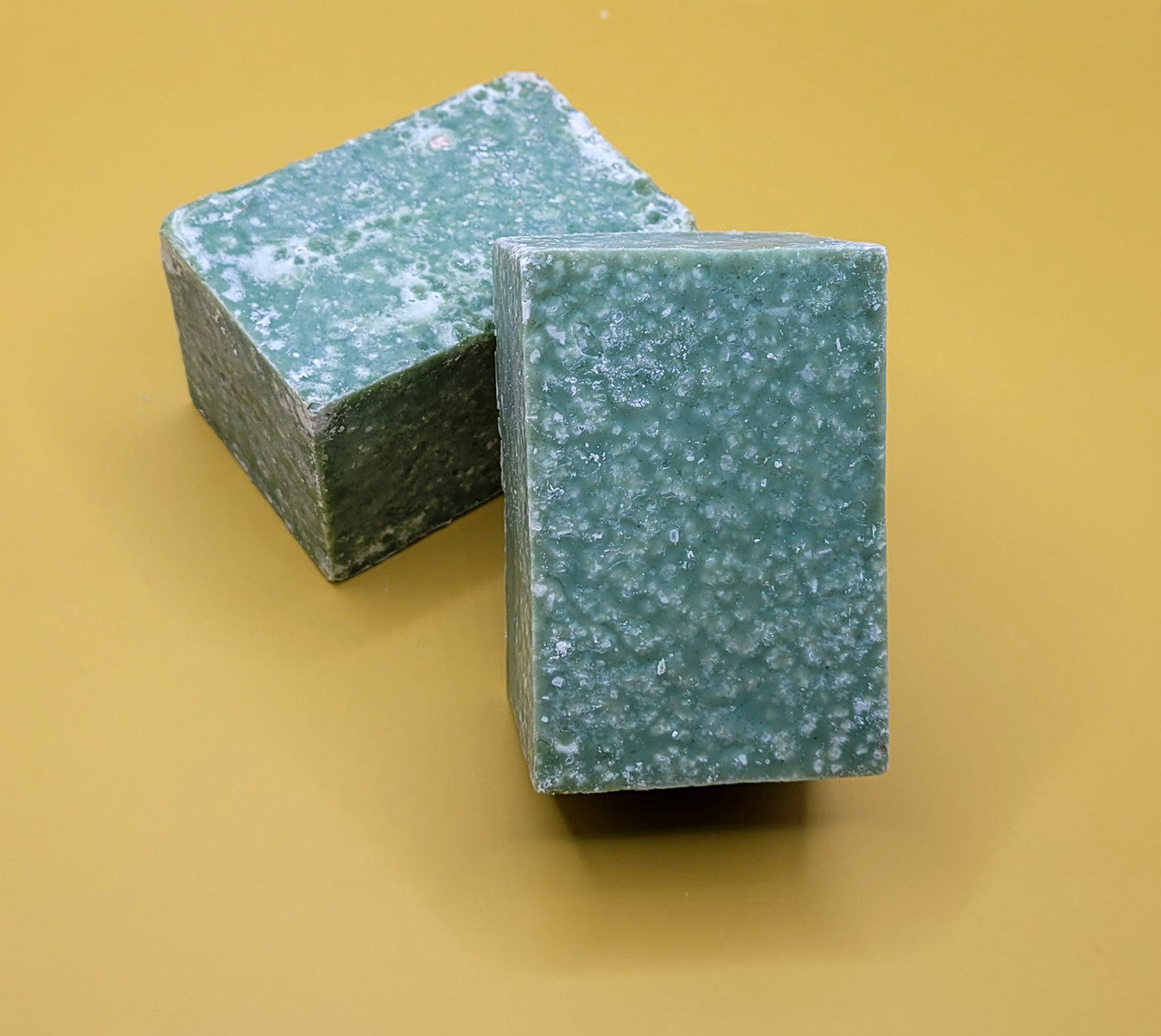 Evolve Botanica Mediterranean Lime Salt Bar specialty soap in unprinted glassine bag, showcasing the natural soap with lime and salt ingredients.