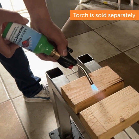 Flame King Eco Friendly 1/4 lb Refillable Mini Propane Tank Cylinder - Blessings Grow Meadows