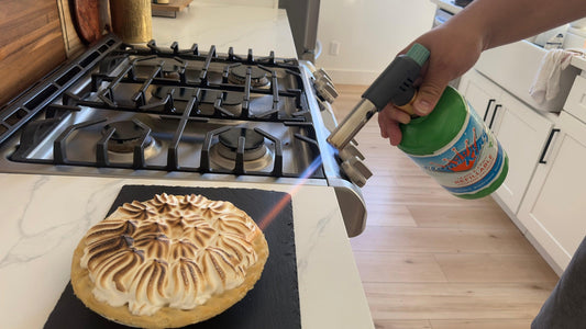 Flame King Mini Propane Blow Torch Head with 10,000 BTU, suitable for kitchen and soldering tasks, by Flame King Products.