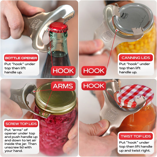 ForJars jar opener by Forjars, a handy kitchen tool with a textured grip for opening jars easily.