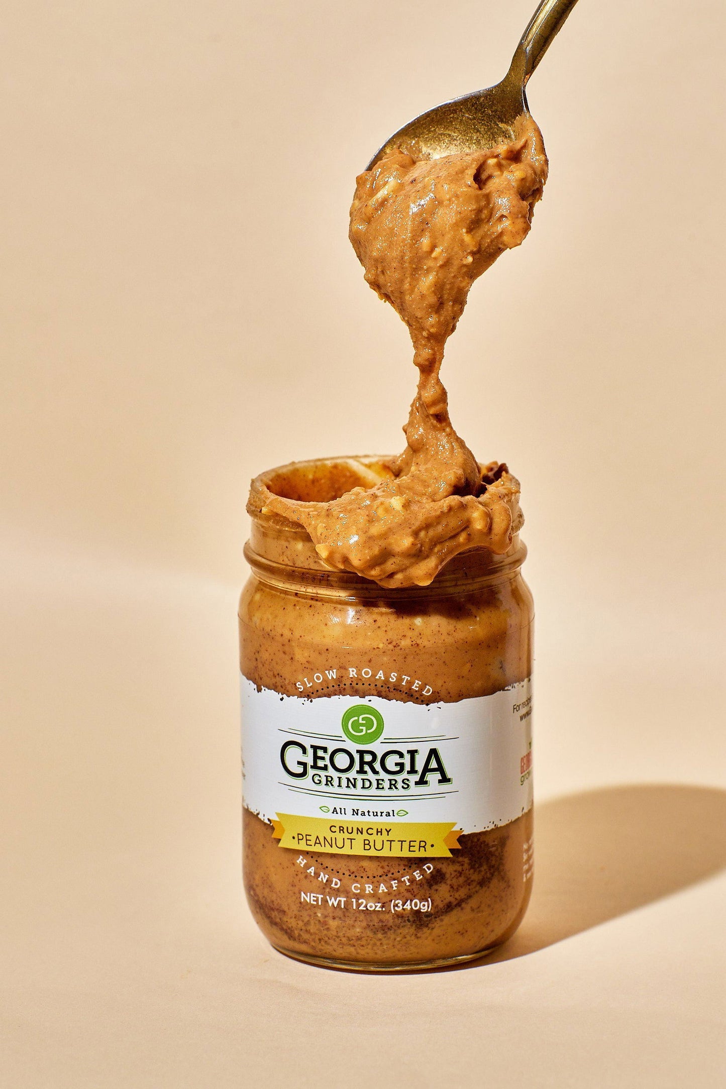 Georgia Grinders Peanut Butter Mixed 4 Pack (Two 12oz Jars of each Creamy Peanut Butter and Crunchy Peanut Butter) - (CP-CL) by Georgia Grinders - Blessings Grow Meadows
