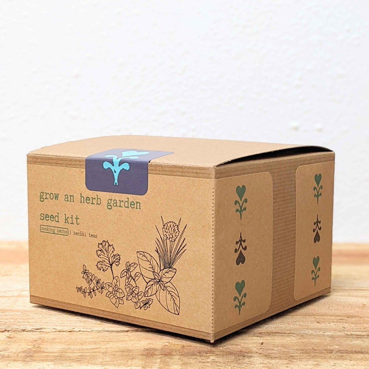 Plantflix herb seed kit for growing cooking herbs, including basil, parsley, and cilantro, in a compact indoor garden.