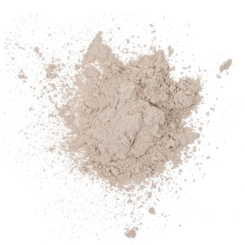Micronized Azomite fertilizer by Grow Organic, 2 lb bag, showing the fine mineral powder for soil enrichment and plant growth.