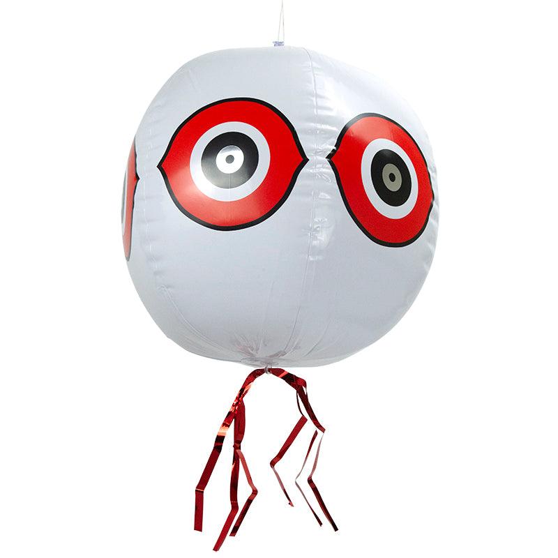 Pack of three Grow Organic Bird Chaser Balloons used for pest control to scare away birds in gardens and farms.