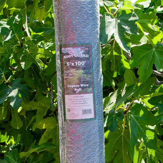 Grow Organic gopher wire roll, 5' x 100', pest control wire for underground gopher and burrow prevention in gardens.
