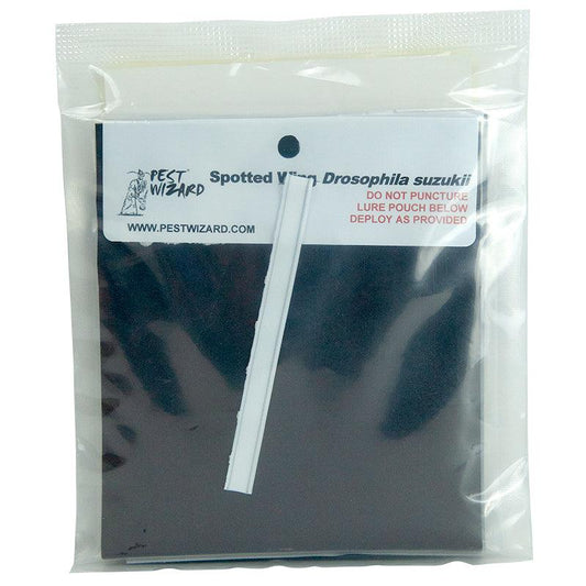 Grow Organic Pest Wizard Spotted Wing Drosophila Suzukii Lure 2-Pack for effective pest control in organic gardening.