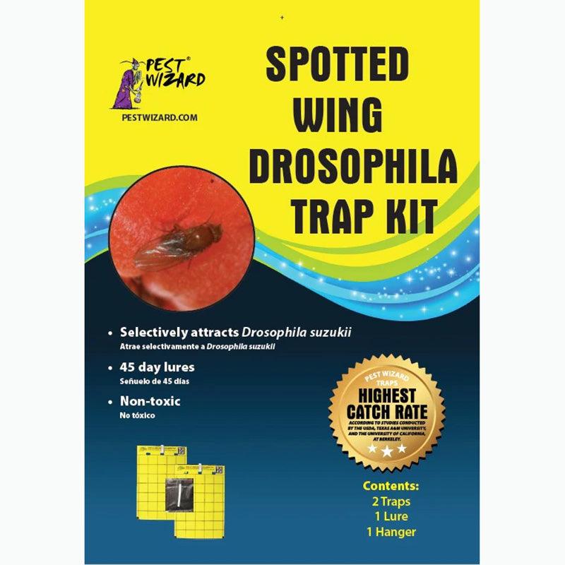 Grow Organic Pest Wizard Spotted Wing Drosophila Trap Kit for effective pest control in fruit gardens, featuring a trap with attractants.