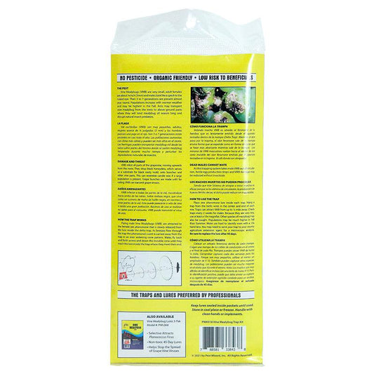 Grow Organic Pest Wizard Vine Mealybug Trap Kit for effective pest control on grapevines and fruit plants.