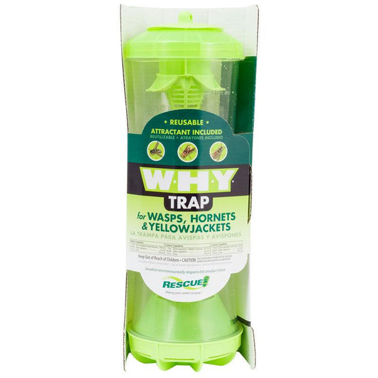 Reusable W-H-Y pest control trap with attractant by Grow Organic, designed for effective pest management.