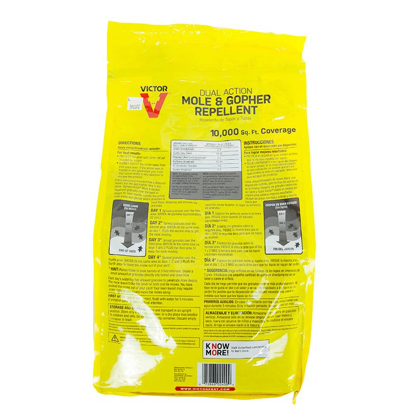 Grow Organic Victor Mole and Gopher Repellent Granular 10 lb pest control product for yard and garden protection.