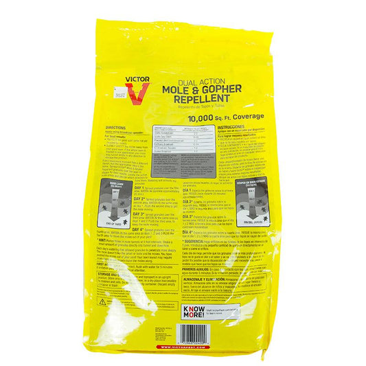 Grow Organic Victor Mole and Gopher Repellent Granular 10 lb pest control product for yard and garden protection.