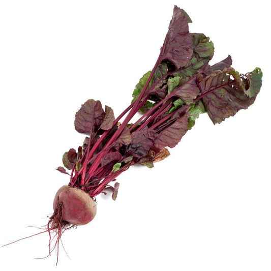 Organic Bull's Blood Beet Seeds from Grow Organic, vegetable seeds pack featuring vibrant red beet bulb and leafy greens.