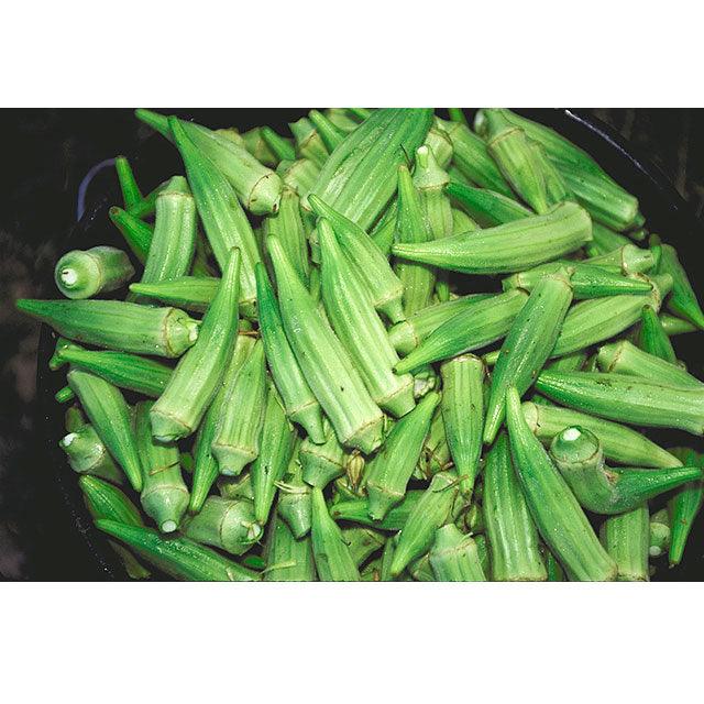 Organic Clemson Spineless 80 okra seeds by Grow Organic, shown in a packet for vegetable gardening.