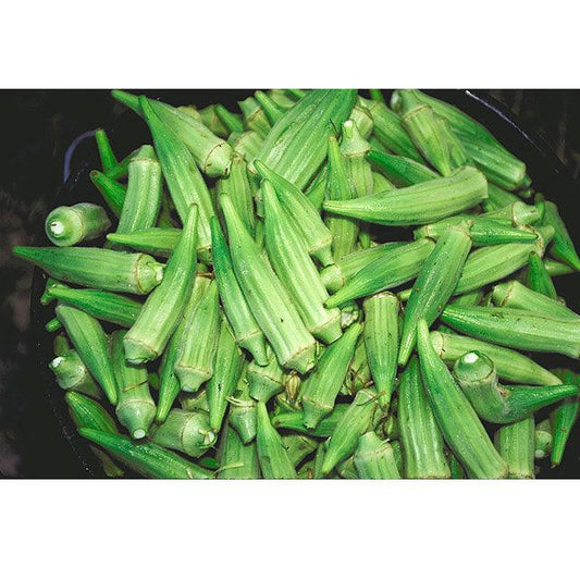 Organic Clemson Spineless 80 okra seeds by Grow Organic, shown in a packet for vegetable gardening.