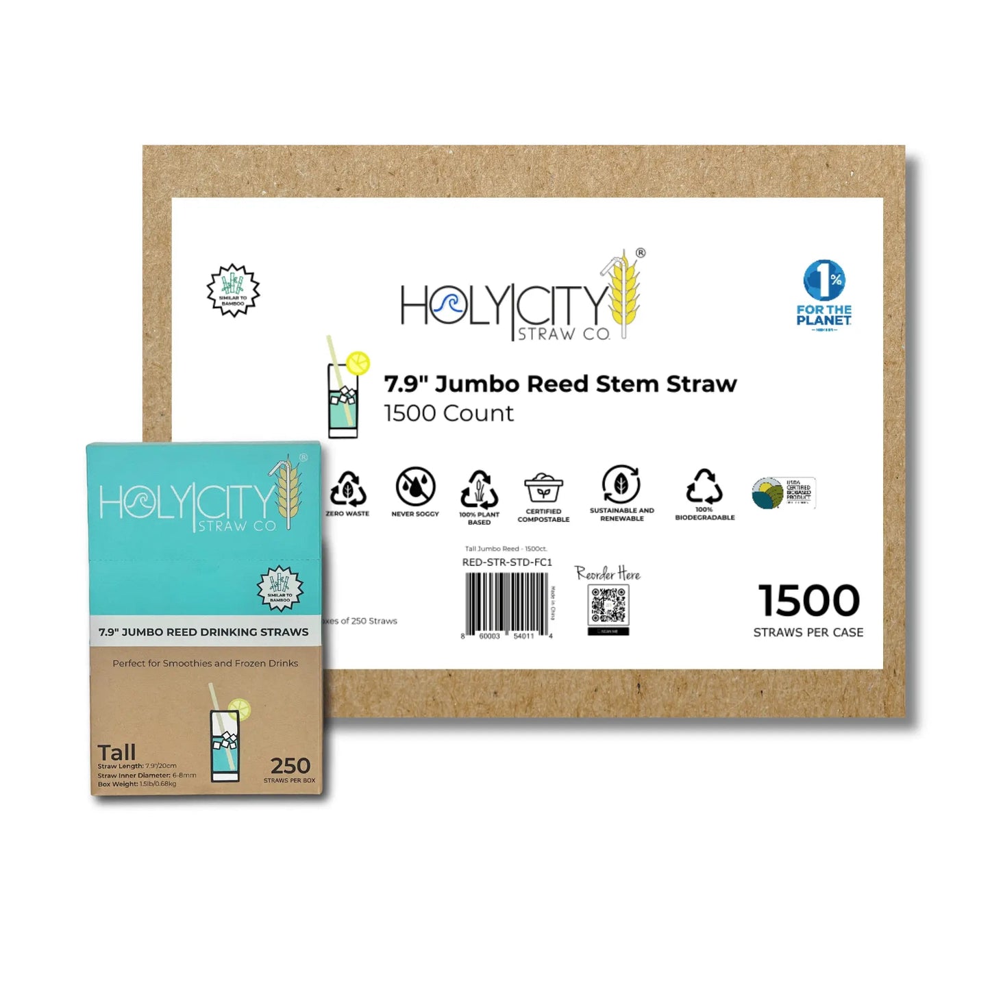 7.9" Jumbo Reed Straws - Blessings Grow Meadows