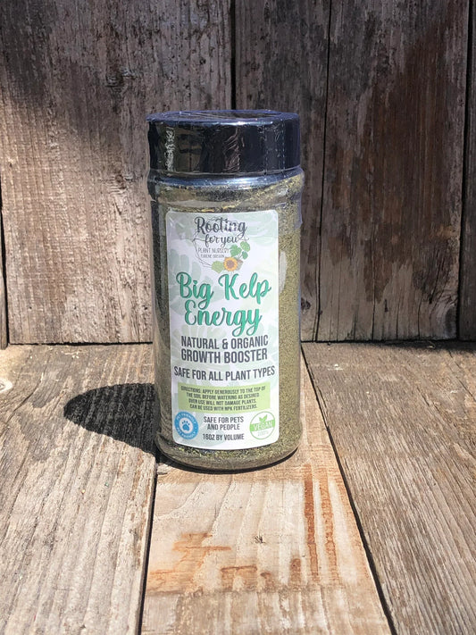 Big Kelp Energy - 16oz by Volume Shaker - Organic - VEGAN - Oregon Licensed Nursery - Can be used with all soil types