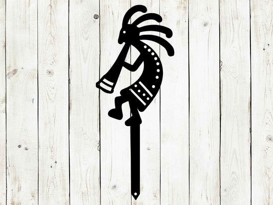 Kokopelli Metal Yard Stake, Kokopelli, Outdoor Decor, Metal Signs, Custom Metal Sign, Wall Art, Garden Stake - Blessings Grow Meadows