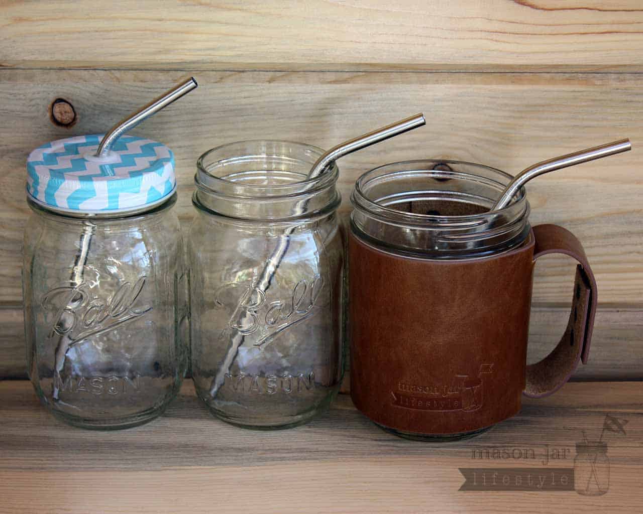 Combo 6 Pack Thin Bent Stainless Steel Straws for Mason Jars - Blessings Grow Meadows