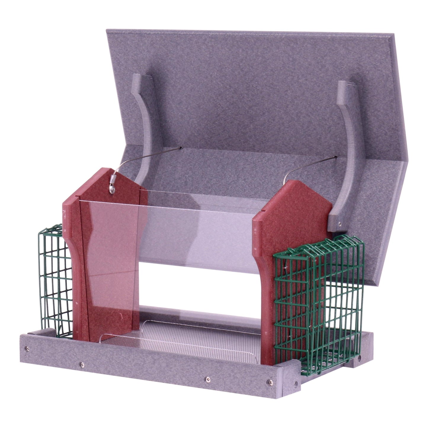 Amish-Made Deluxe Bird Feeder with Suet Holder, Made With Poly Lumber - AmishToyBox.com ~ Blessings Grow Meadows