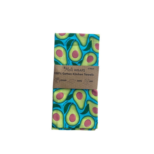Eco-friendly avocado gift set from Meli Wraps featuring reusable wraps with avocado-themed designs.