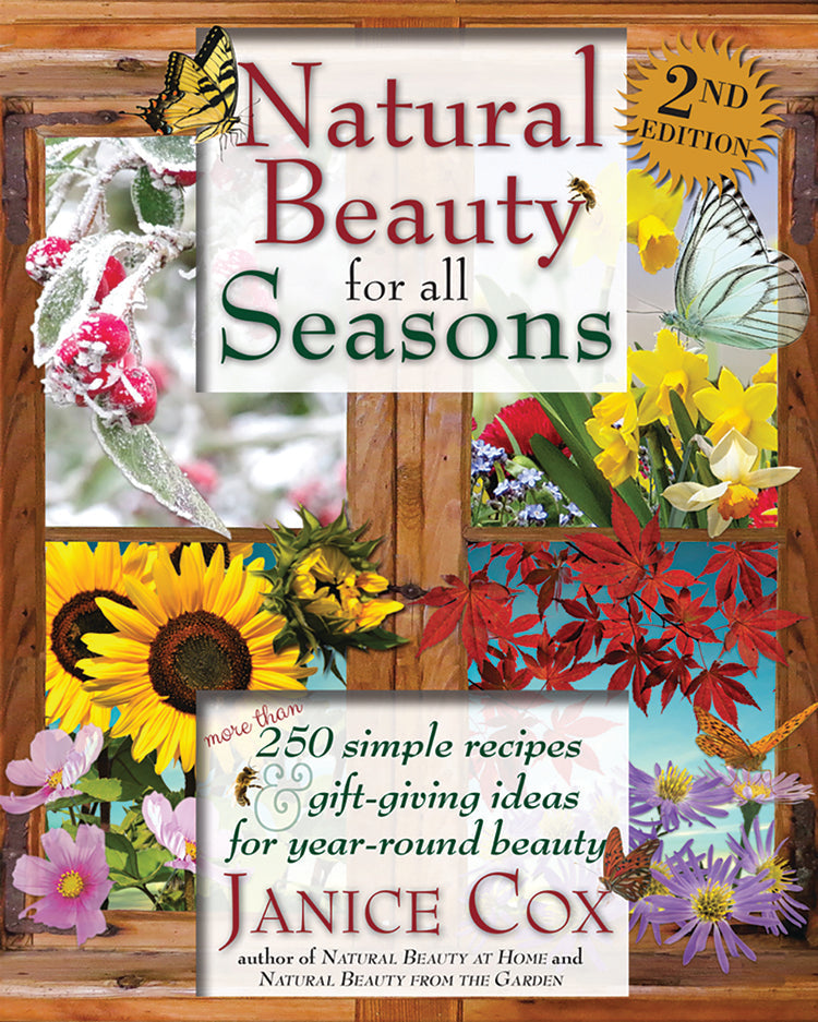 Cover of the book "Natural Beauty for All Seasons, 2nd Edition" by Mother Earth News showing a colorful nature-themed design.