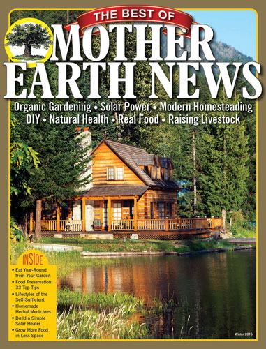 Cover image of "The Best of Mother Earth News, 2nd Edition" book by Mother Earth News featuring natural landscape illustrations.
