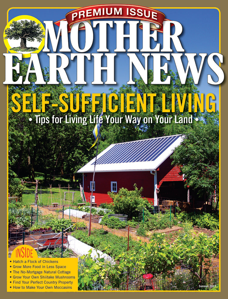 Mother Earth News Premium Self-Sufficient Living 2nd Edition magazine cover featuring rustic farm and sustainable living scenes.