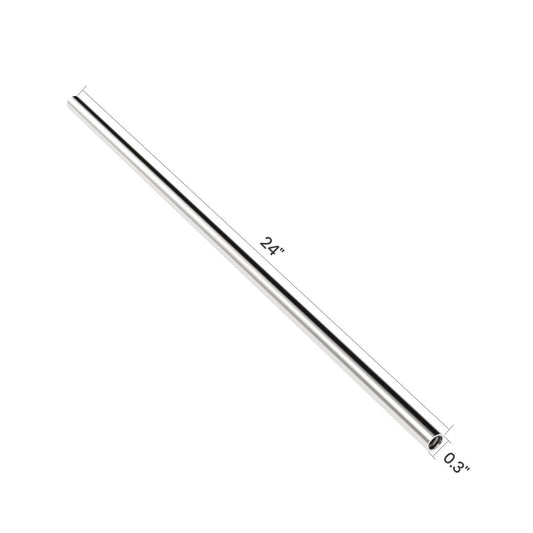 The Ollegardens Anti-corrosion Aluminum Support Rods-4 Pack features 24-inch long, 0.3-inch diameter rods—perfect as garden bed supports or for use with Olle Gardens aluminum accessories.