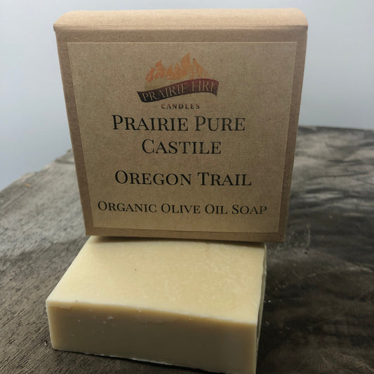 Oregon Trail Real Castile Organic Olive Oil Soap for Sensitive Skin - Dye Free - 100% Certified Organic Extra Virgin Olive Oil - Blessings Grow Meadows