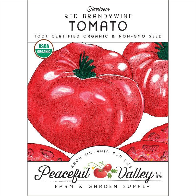 Brandywine Tomato Seeds (Organic) - Blessings Grow Meadows