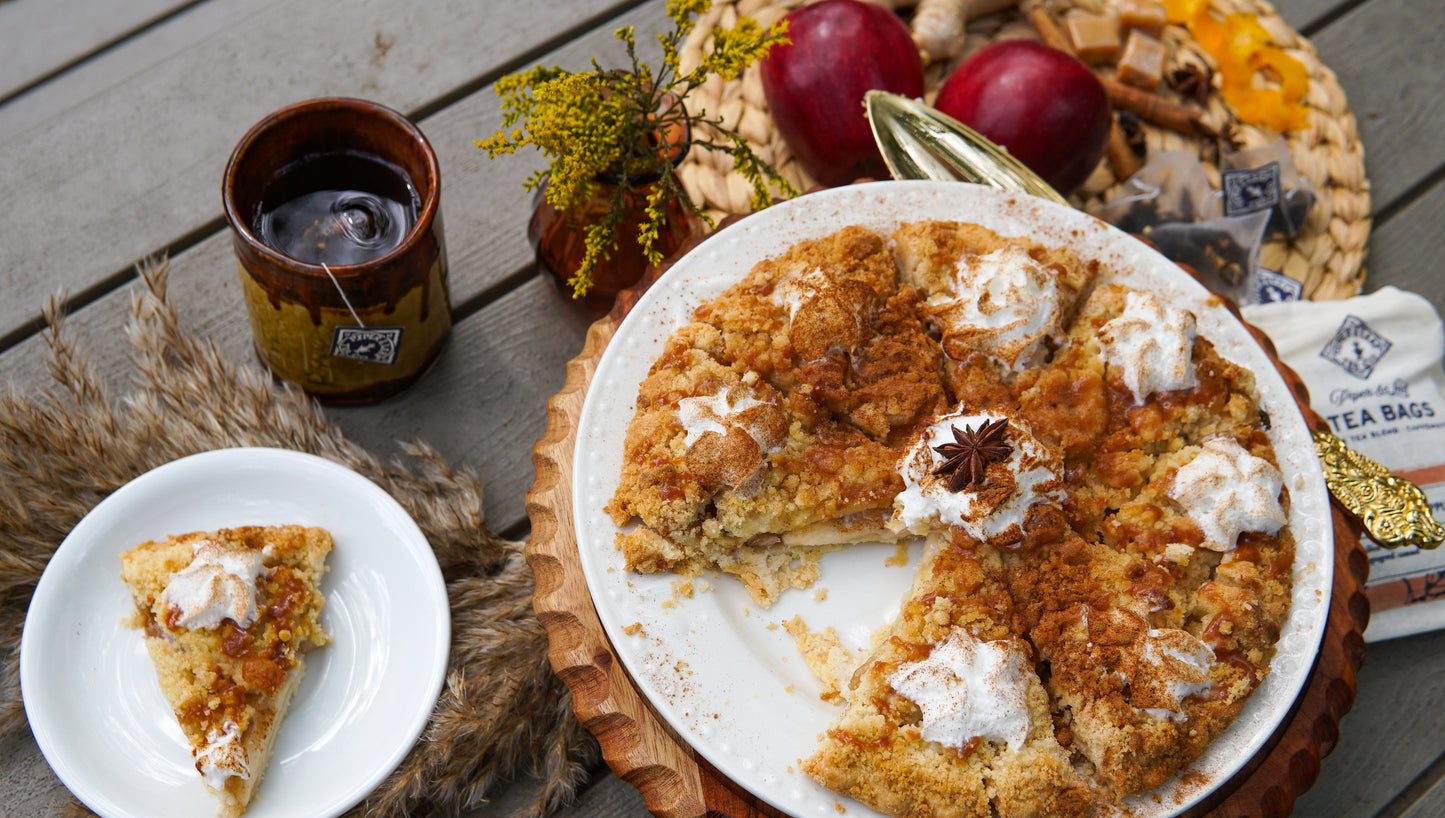 Caramel Apple Pie 9ct Tea Bags in Muslin - Blessings Grow Meadows