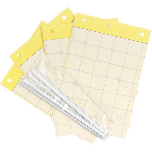 Pest Wizard Yellow Sticky Card Trap, Large 4-Pack - Blessings Grow Meadows
