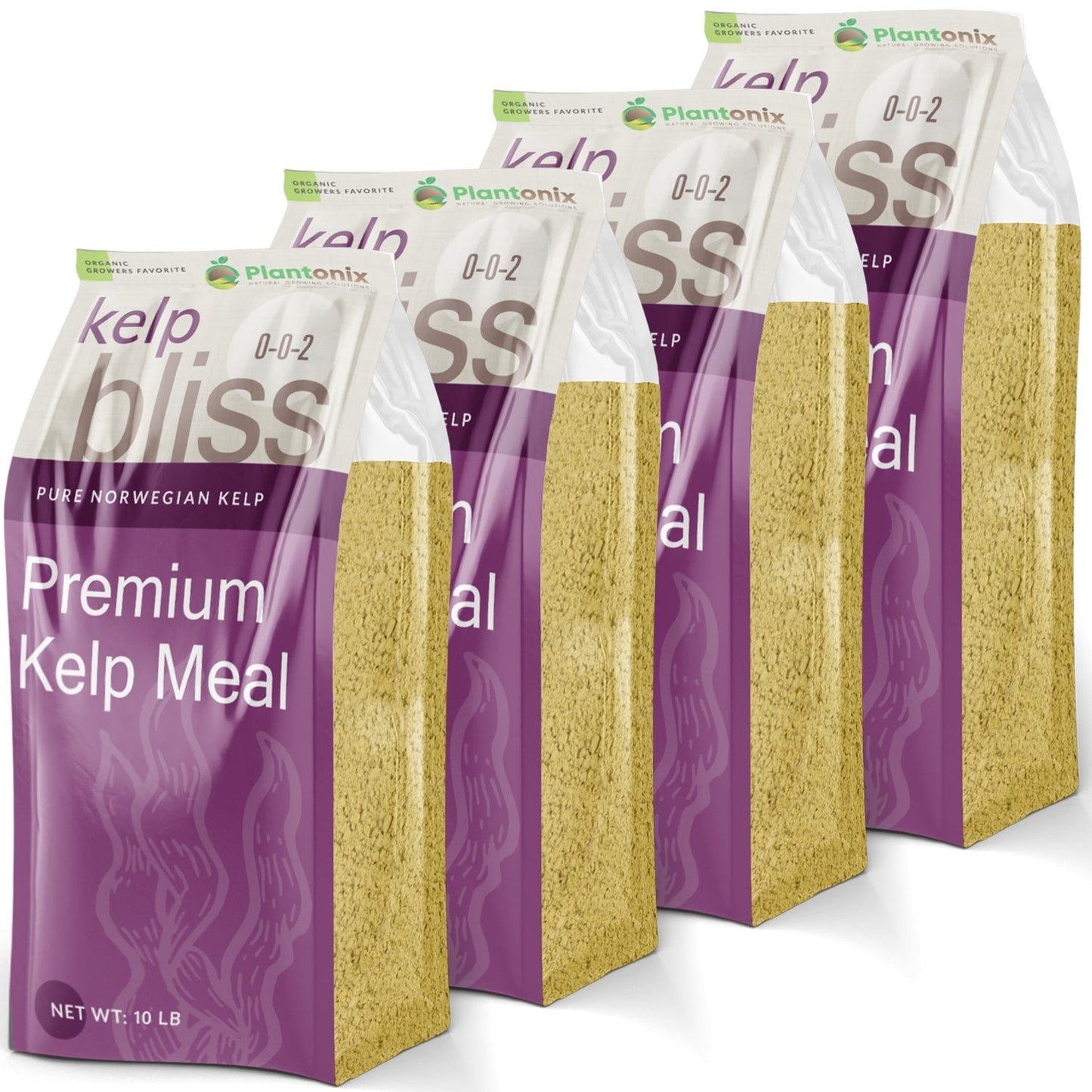 Plantonix Kelp Bliss pure kelp soil amendment and fertilizer, 1 lb bag, natural organic plant nutrient for healthy growth.