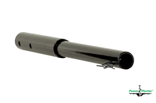 16-inch heavy-duty auger extender accessory for Power Planter Augers, designed for added reach and durability in soil drilling.