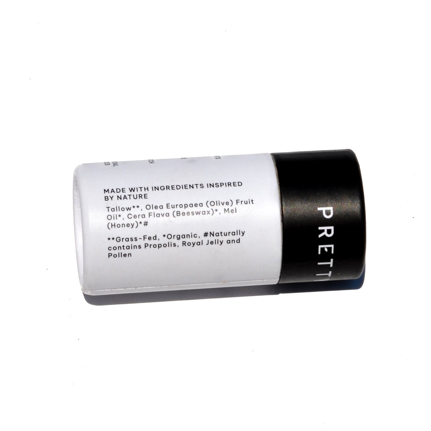 Fragrance-free tallow and honey lip butter by Pretty Farm Girl in eco-friendly travel tube, showcasing smooth, natural lip balm.