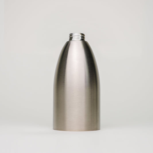 Rustic Strength 16 oz stainless steel Keeper bottle with spray nozzle for gardening or home use, durable and reusable.
