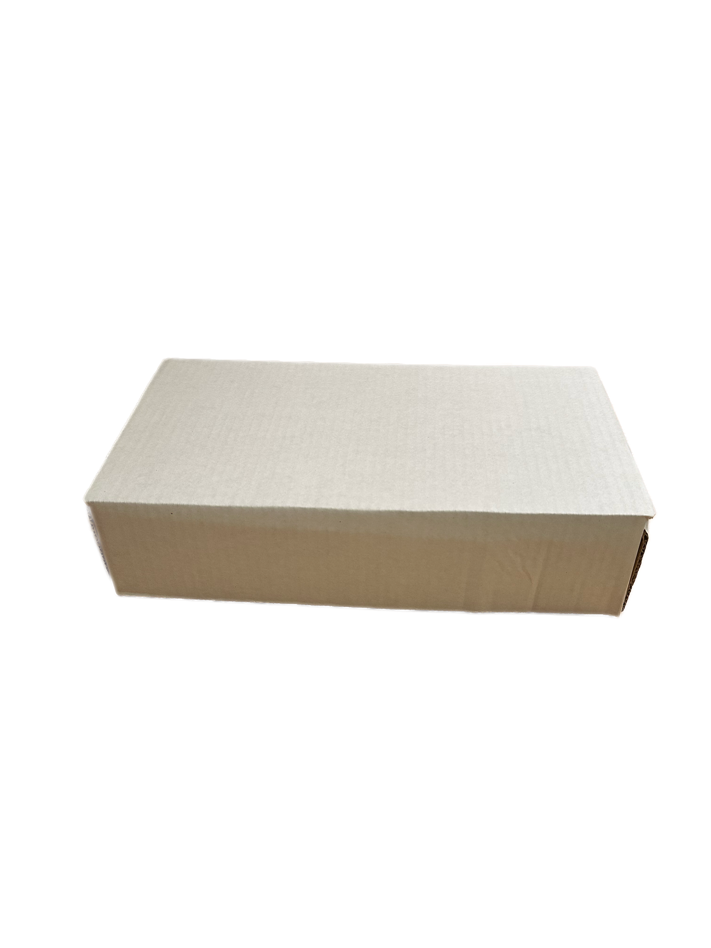 A plain, rectangular Custom Mason Jar (3) Pack Gift box from SavannahSauceCompany with your branding, closed and placed on a white background—ideal for shipping jams or salsas.