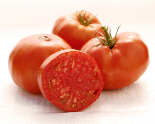 Packet of Seeds 'n Such Red Brandywine Tomato Seeds showing 30 seeds in a colorful packet for home gardening.