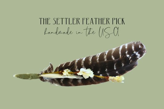 The Settler Feather Hat Pick | Western Prairie Hat Accessory