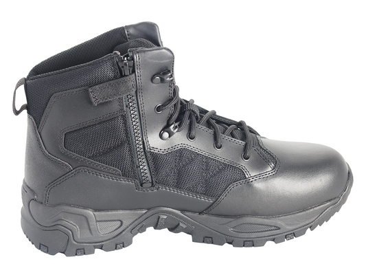 Smith & Wesson Hot Weather Scout 6-inch side zip footwear with polishable toe, designed for durable outdoor wear.
