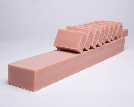 Bar of Soap for Sinners French Red Clay with Rose, natural skincare soap featuring rich red clay and delicate rose scent.